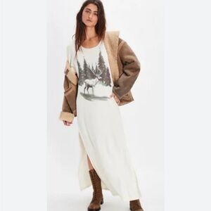 FREE PEOPLE & vintage souls maxi tee